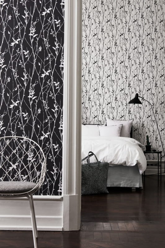 Tapeta Eco Black & White 6060 Spring Tree