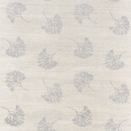 Thibaut T3680 Grasscloth Resource 2 Andros Metallic Silver on Taupe - tapeta z sizalu w roślinny wzór