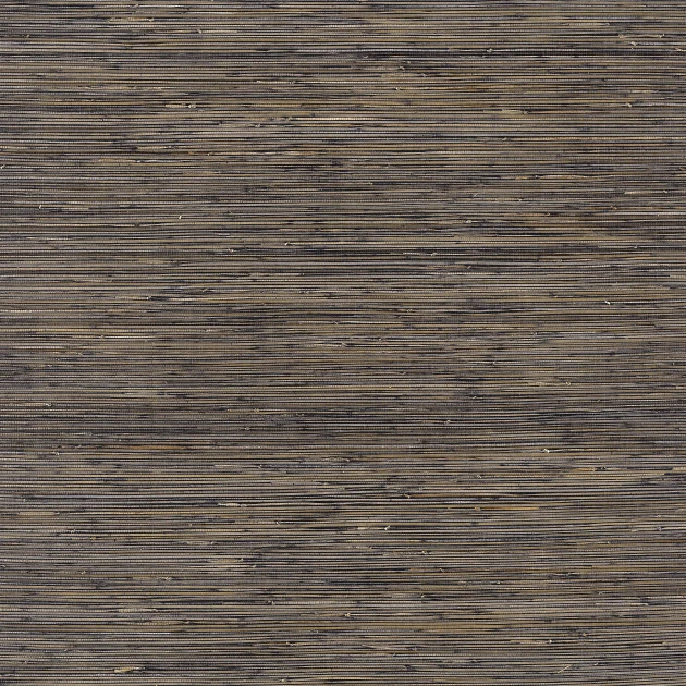 Thibaut T3687 Grasscloth Resource 2 Bamboo Weave Charcoal - tapeta bambusowa