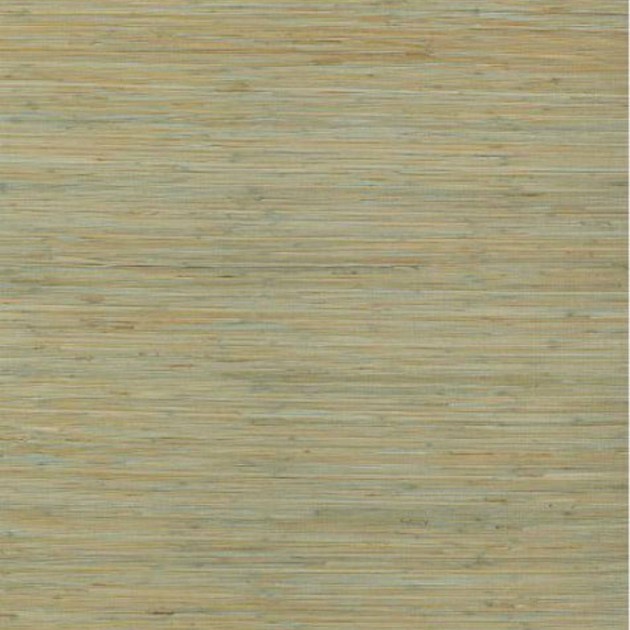 Thibaut T3692 Grasscloth Resource 2 Bamboo Weave Aqua - tapeta bambusowa