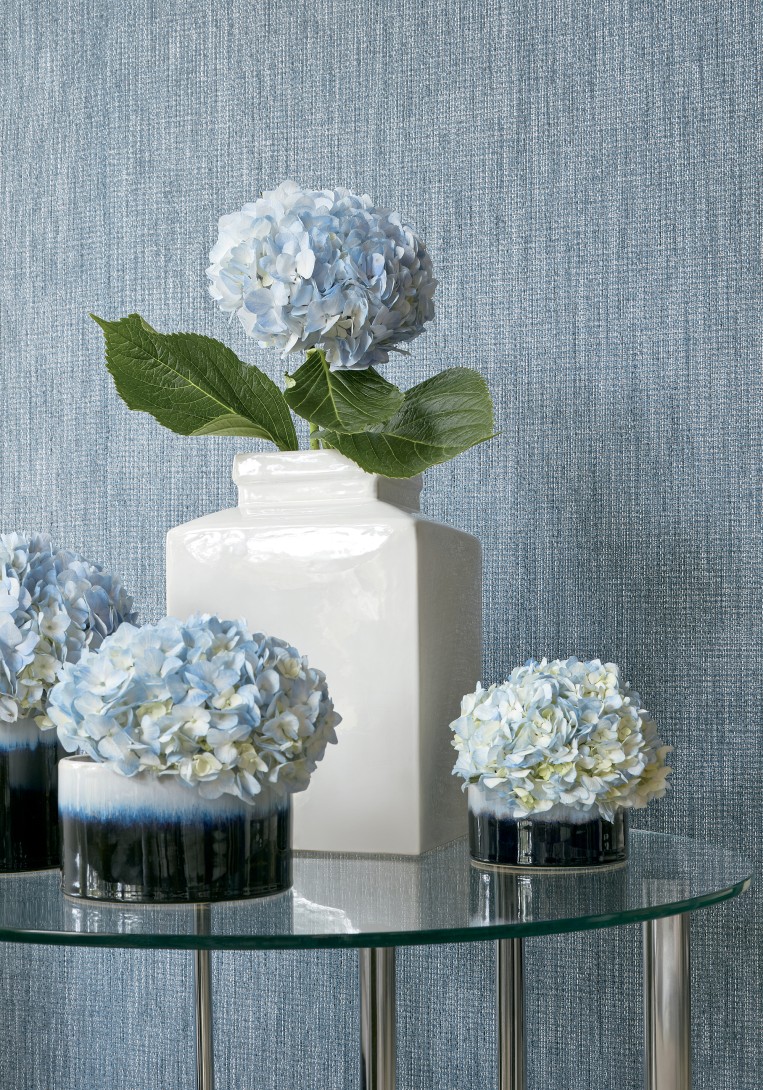 Thibaut T3995 Surface Resource Artessa Weave Grey - tapeta imitująca materiał