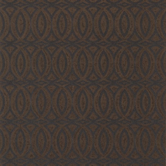 Thibaut T4003 Surface Resource Martello Chocolate - tapeta w geometryczny wzór ogee ze szklanych koralików