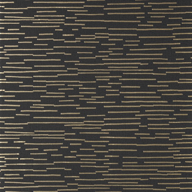 Thibaut T4009 Surface Resource Sierra Metallic Bronze on Black - tapeta w metaliczne linie
