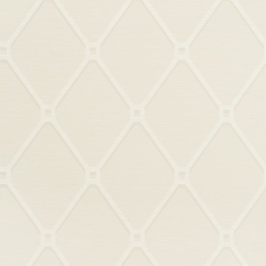 Thibaut T4048 Surface Resource Easom Trellis Neutral - tapeta w kratownice na tle imitującym tkaninę trawiastą