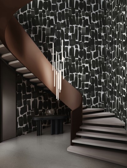 Wall&decò WDBA2601 Contemporary 2026 Black Attraction - mural geometryczny
