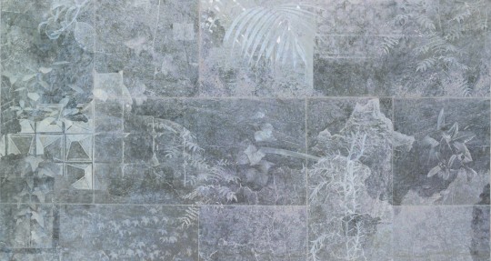 Wall&decò WDTI2602 Contemporary 2026 Tileaves - mural roślinny w industrialnym stylu