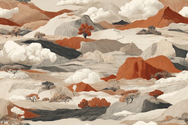 Wall&decò WDCS2601 Contemporary 2026 Cloudscape - mural w górzysty krajobraz