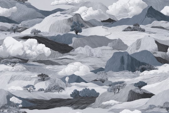 Wall&decò WDCS2602 Contemporary 2026 Cloudscape - mural w górzysty krajobraz