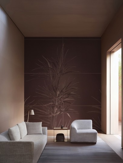 Wall&decò WDBF2601 Contemporary 2026 Bonfire - mural w roślinny i geometryczny motyw