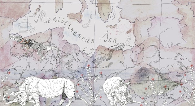 Wall&decò WDBO2601 Contemporary 2026 Borders - mural w mapę
