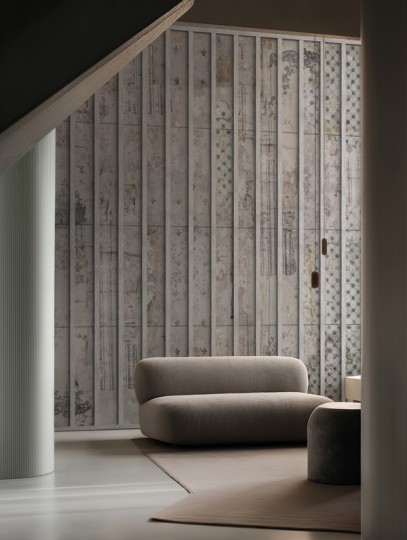 Wall&decò WDRS2602 Contemporary 2026 Rosa Spina - mural 3D imitujący betonową ścianę