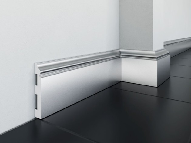 Listwa podłogowa Creativa LPC-07M Srebrna RAL9006