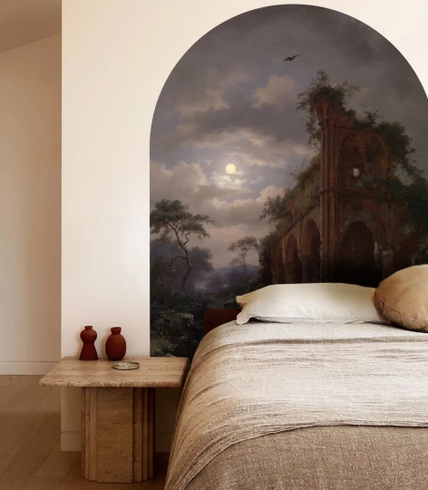 Wallcolors ARCH-9300 Arch Moonlit Ruins - mural łuk w ruiny zamku