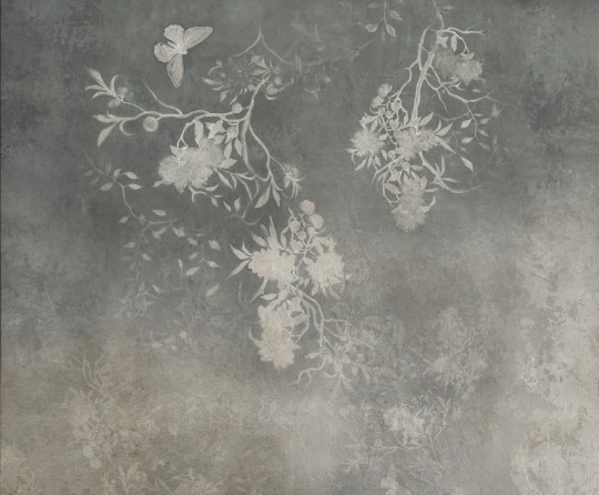 Wall&decò WDBU2602 Contemporary 2026 Baudelaire - mural roślinny na tle imitującym kamień