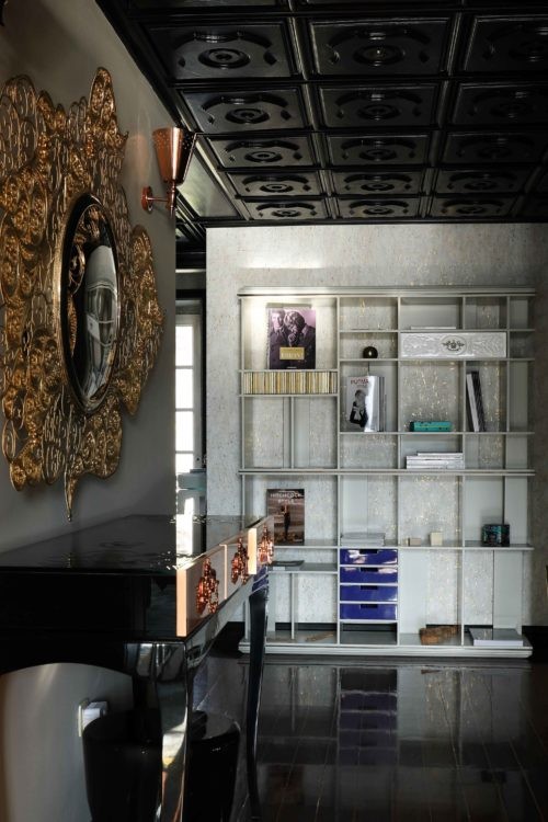 Omexco KHA13 Khatam - tapeta z korka z metalicznymi akcentami