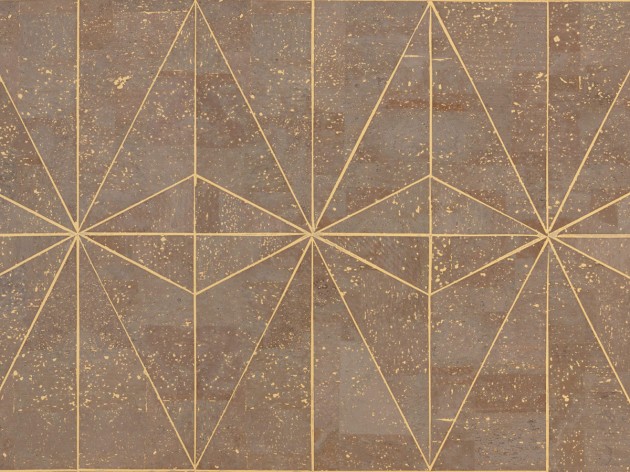 Omexco KHA64 Khatam - tapeta z korka w geometryczne gwiazdy