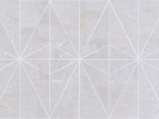 Omexco KHA61 Khatam - tapeta z korka w geometryczne gwiazdy