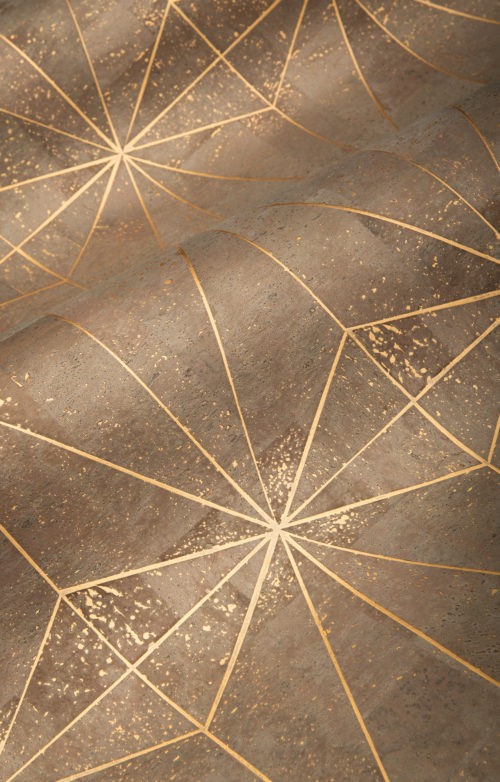Omexco KHA61 Khatam - tapeta z korka w geometryczne gwiazdy