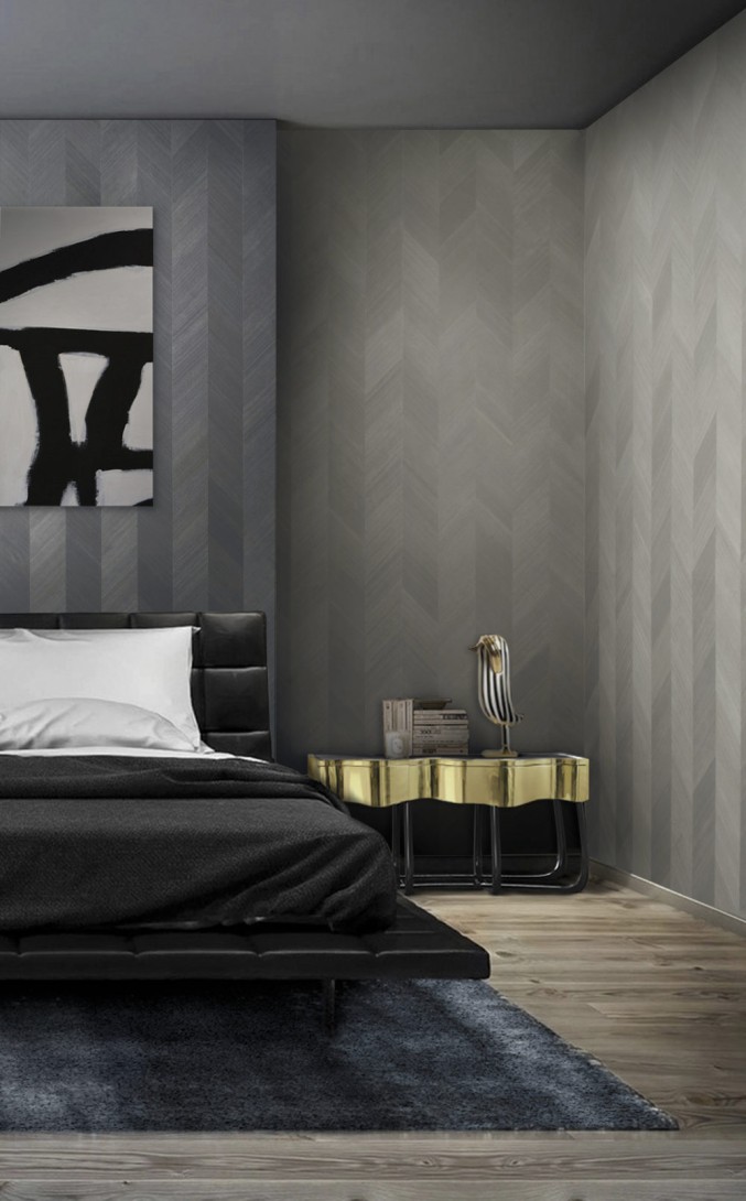 Omexco INF3120 Infinity - tapeta z forniru drewnianego w jodełkę