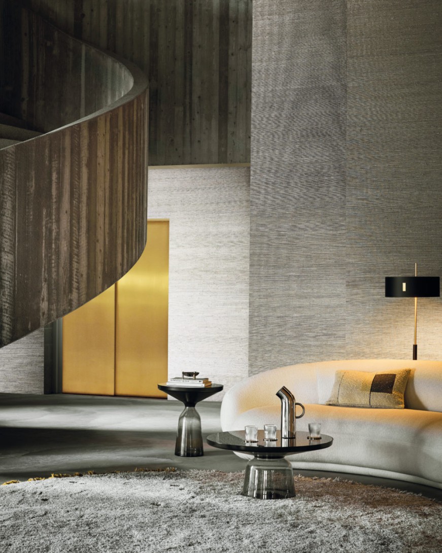 Omexco LAN203 Light at Night - tapeta z rafii z metalicznymi akcentami