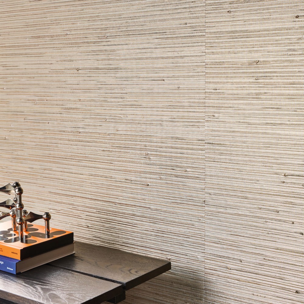 Omexco LAN222 Light at Night - tapeta z abaki ze złotymi akcentami