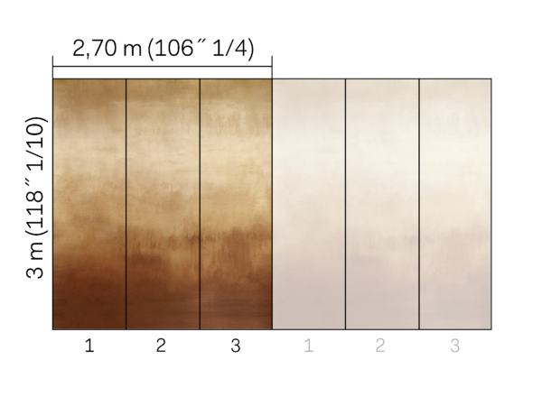 Omexco LAN293 Light at Night - mural o metalicznym wykończeniu