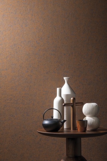 Omexco LOF216 Loft - tapeta imitująca tkaninę z metalicznymi przeszyciami