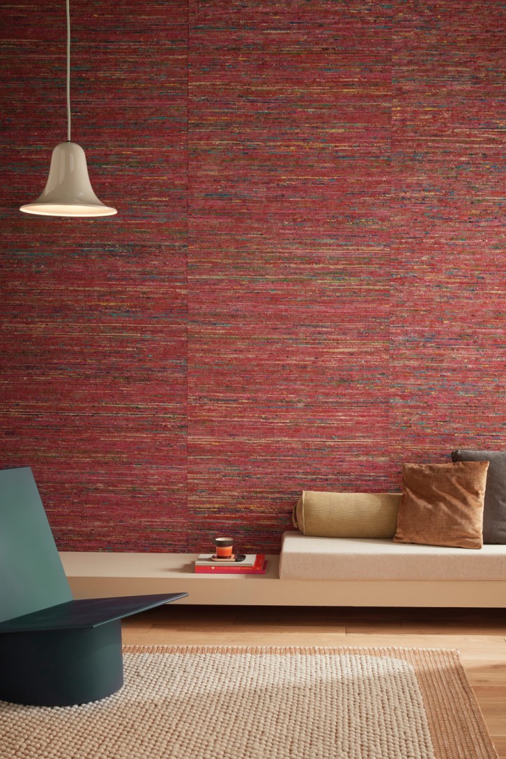 Omexco LS201 Loom Stories - tapeta tekstylna w prążki