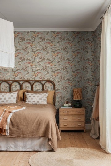 Boras Tapeter 8160 Charm Fenix - tapeta w ptaki i gałęzie