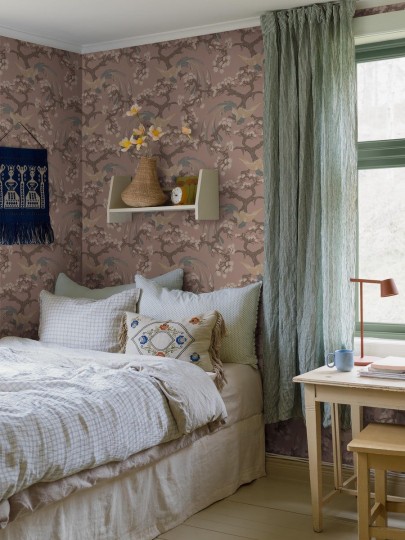 Boras Tapeter 8162 Charm Fenix - tapeta w ptaki i gałęzie