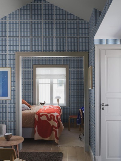 Boras Tapeter 1387 Scandinavian Designers Alvar Aalto 14/6 - tapeta geometryczna