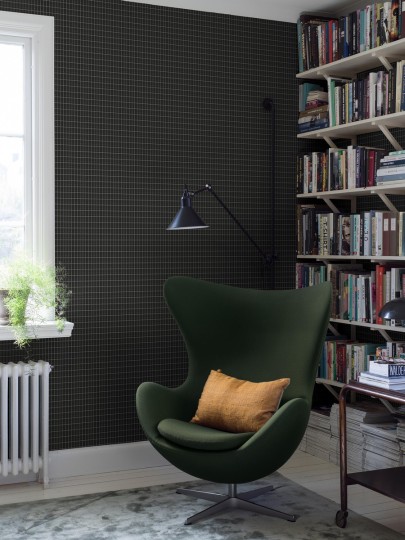 Boras Tapeter 1968 Scandinavian Designers Alvar Aalto M.I.T - tapeta w kratkę