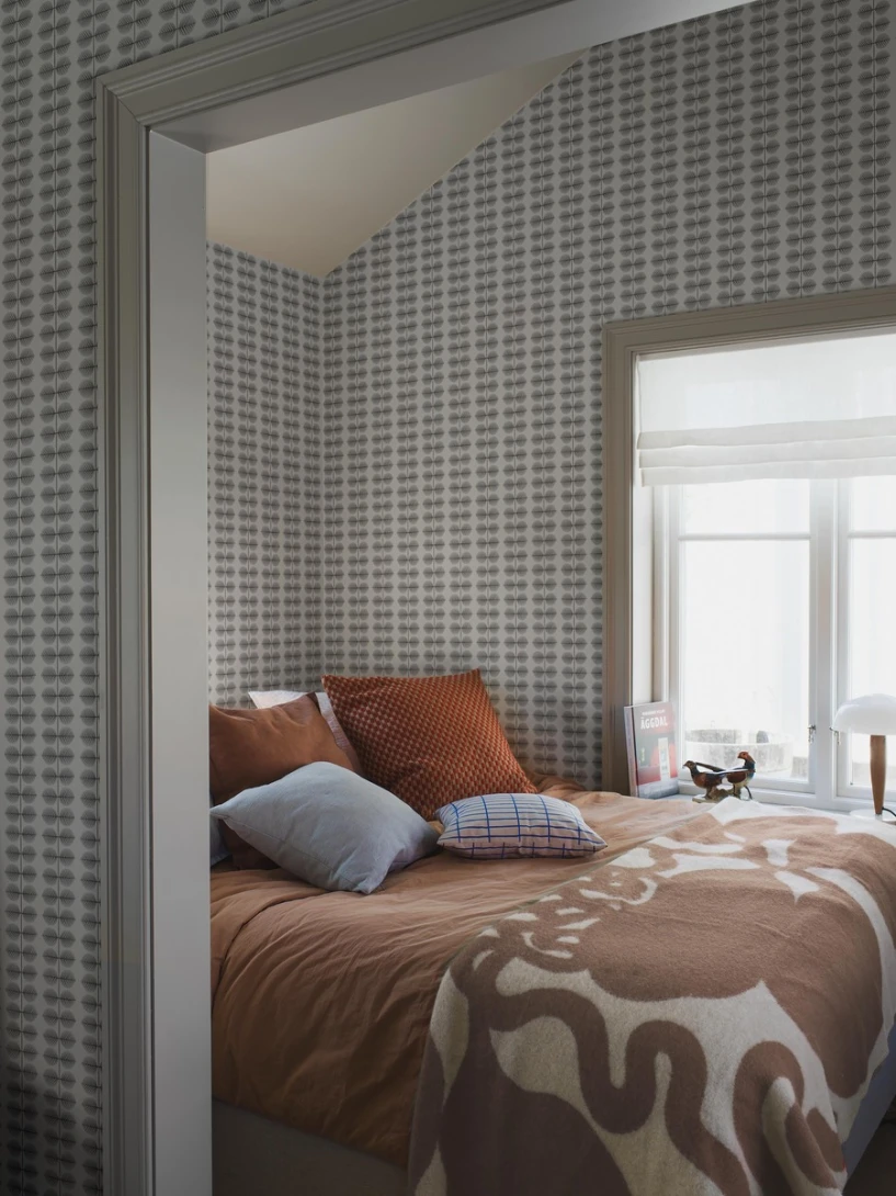 Boras Tapeter 1751 Scandinavian Designers Stig Lindberg Berså - tapeta w liście