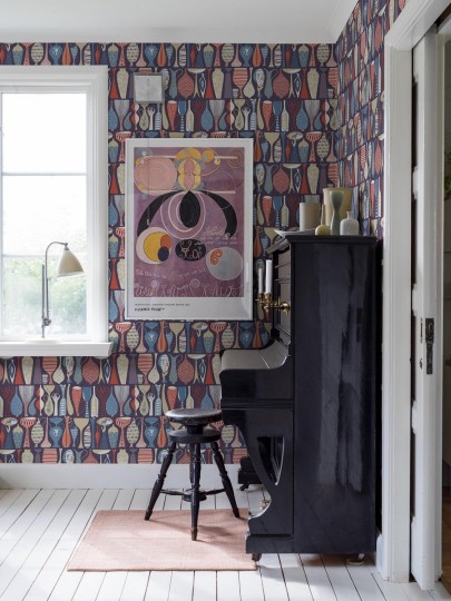 Boras Tapeter 1760 Scandinavian Designers Stig Lindberg Pottery - tapeta w ceramikę