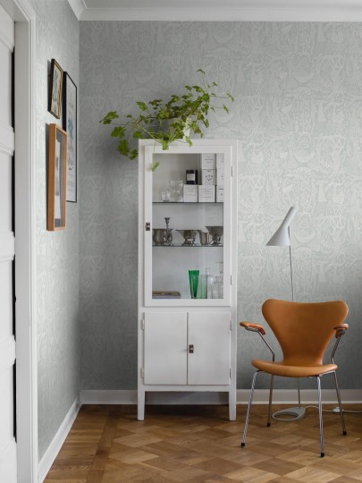 Boras Tapeter 1761 Scandinavian Designers Stig Lindberg Poème d´amour - tapeta baśniowy wzór