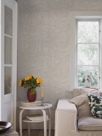 Boras Tapeter 1763 Scandinavian Designers Stig Lindberg Poème d´amour - tapeta baśniowy wzór