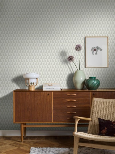 Boras Tapeter 1779 Scandinavian Designers Arne Jacobsen Trapez - tapeta geometryczna