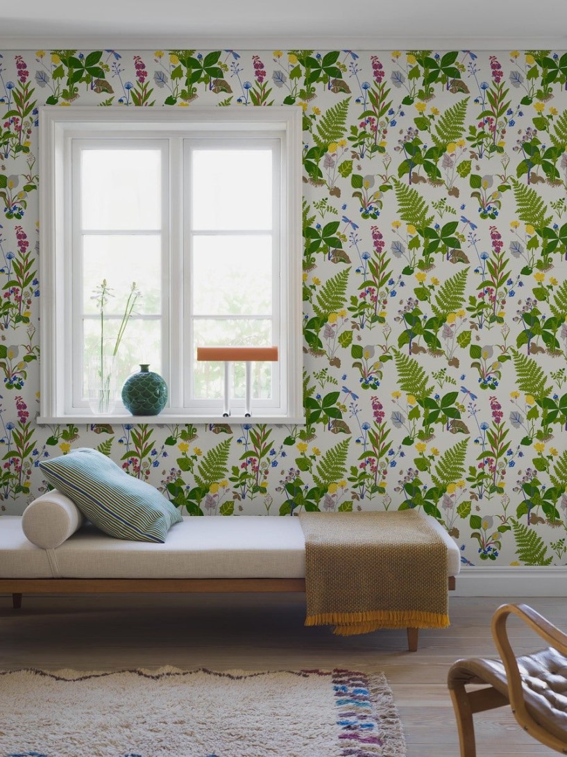 Boras Tapeter 1788 Scandinavian Designers Gocken Jobs Trollslända - tapeta roślinna