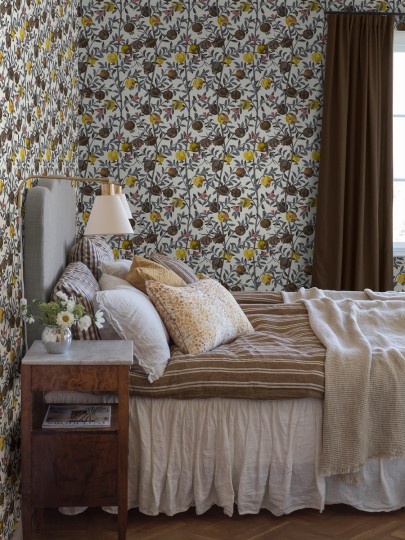 Boras Tapeter 1959 Scandinavian Designers Gocken Jobs Granatäpple - tapeta w granaty