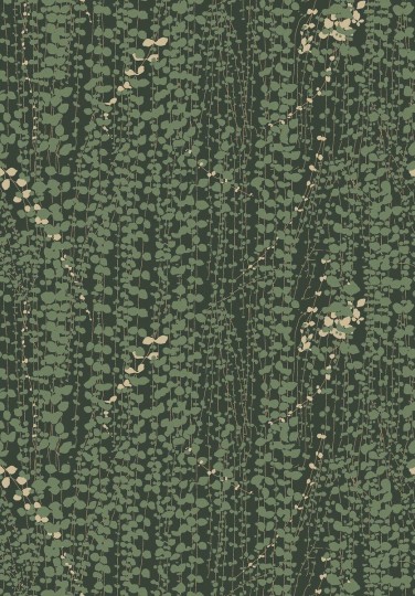 Boras Tapeter 1983 Scandinavian Designers Arne Jacobsen Ranke - tapeta roślinna