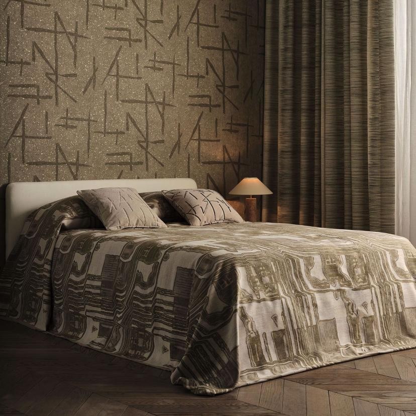 Harlequin HDMW113330 Defined Monumentum Dolmens Sandstone/Gold - tapeta abstrakcyjna