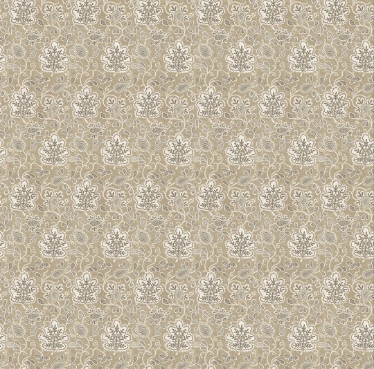 Osborne & Little NCW4593-02 Honfleur Annecy White/Light Neutral - tapeta w paisley z liściem dębowym