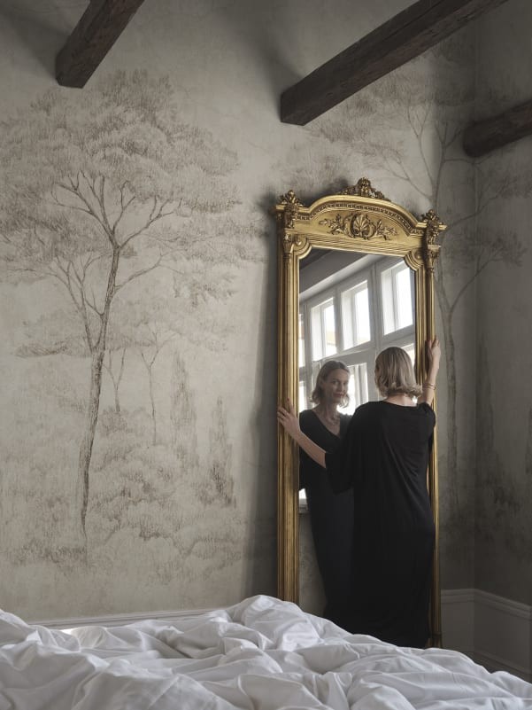 Sandberg S10835 Villa Como Andrea Sand - mural w drzewa