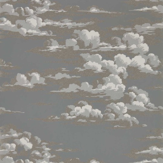 Sanderson DYSI216603 Elysian Silvi Clouds Taupe Grey - tapeta w chmury