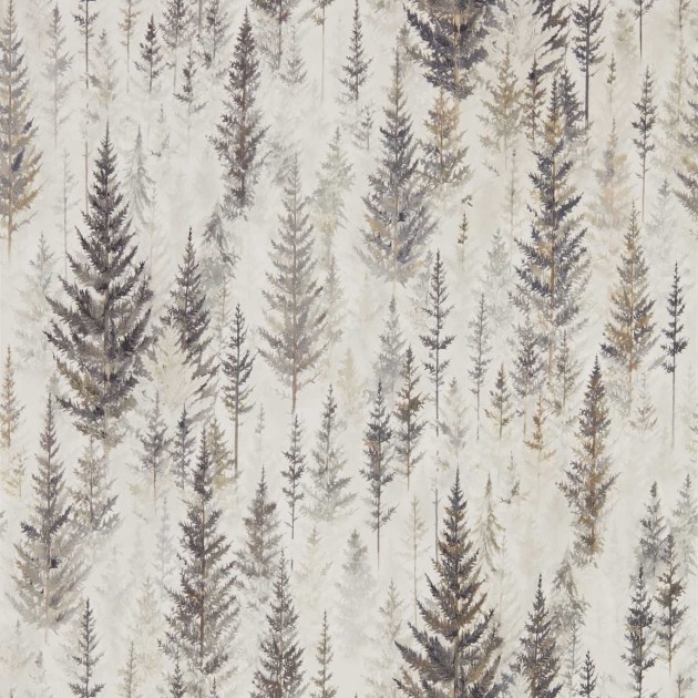 Sanderson DYSI216621 Elysian Juniper Pine Elder Bark - tapeta w sosny