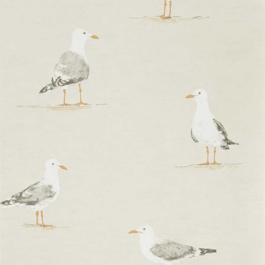 Sanderson DCOA216563 Sanderson Home Shore Birds Driftwood - tapeta w mewy