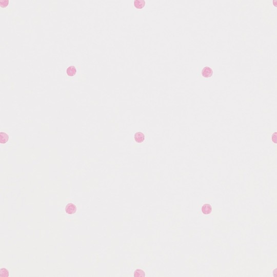Sanderson DLIT214049 Sanderson Home Polka Pink/Cream - tapeta w kropki