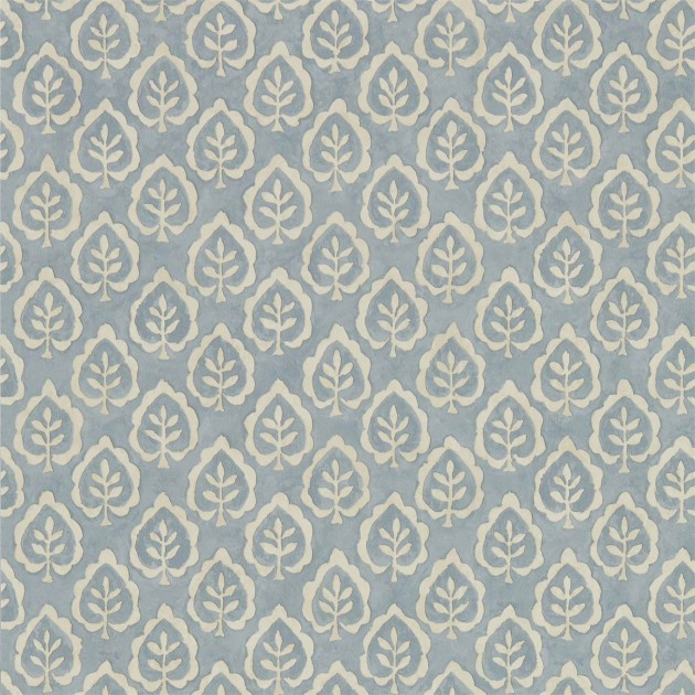 Sanderson DLMW216898 Littlemore Fencott Blue - tapeta w roślinny ornament