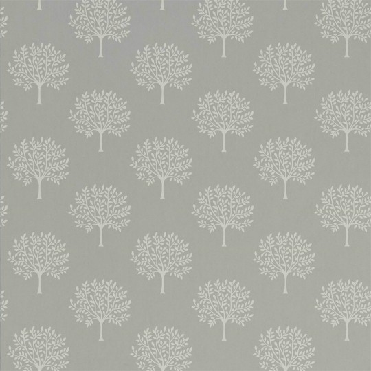Sanderson DLMW216901 Littlemore Marcham Grey Birch - tapeta w drzewa