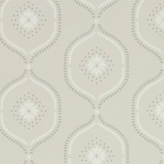 Sanderson DLMW216879 Littlemore Milcombe Silver - tapeta w ogee